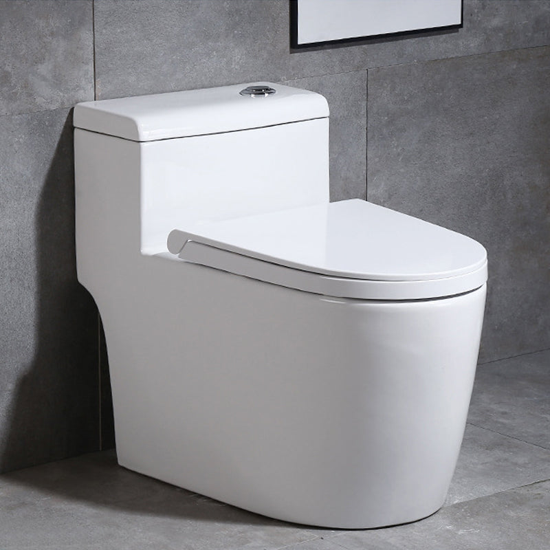 Contemporary One Piece Toilet Floor Mounted Toilet Bowl for Washroom