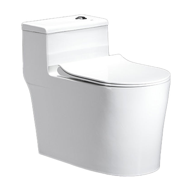Contemporary One Piece Toilet Floor Mounted Toilet Bowl for Washroom