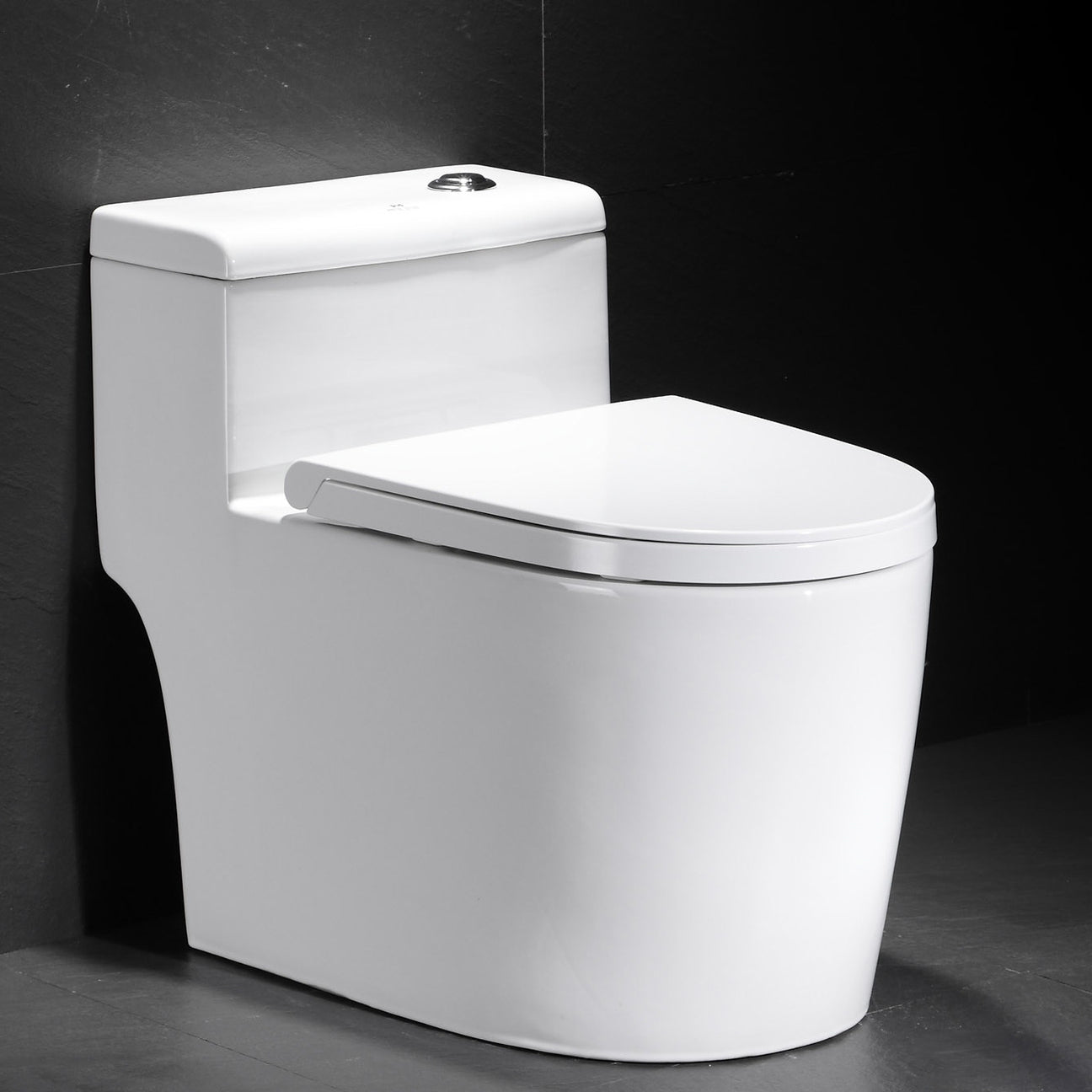 Contemporary One Piece Toilet Floor Mounted Toilet Bowl for Washroom