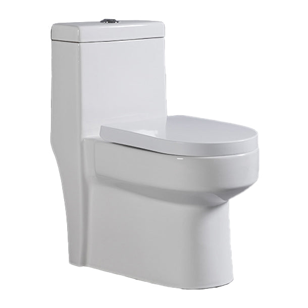 Contemporary One Piece Toilet Floor Mounted Toilet Bowl for Washroom