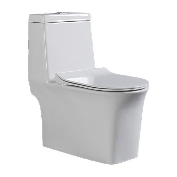 Contemporary One Piece Toilet Floor Mounted Toilet Bowl for Washroom