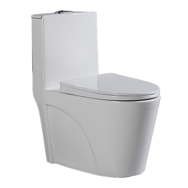 Contemporary One Piece Toilet Floor Mounted Toilet Bowl for Washroom