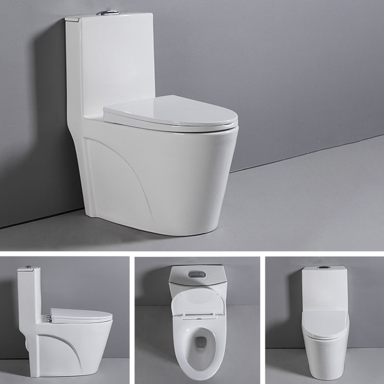 Contemporary One Piece Toilet Floor Mounted Toilet Bowl for Washroom