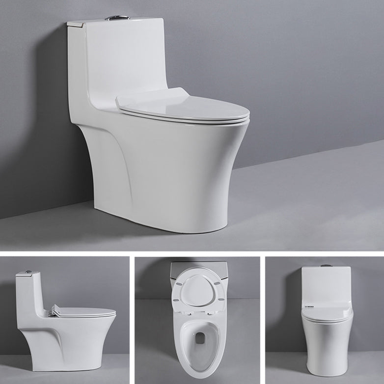Contemporary One Piece Toilet Floor Mounted Toilet Bowl for Washroom