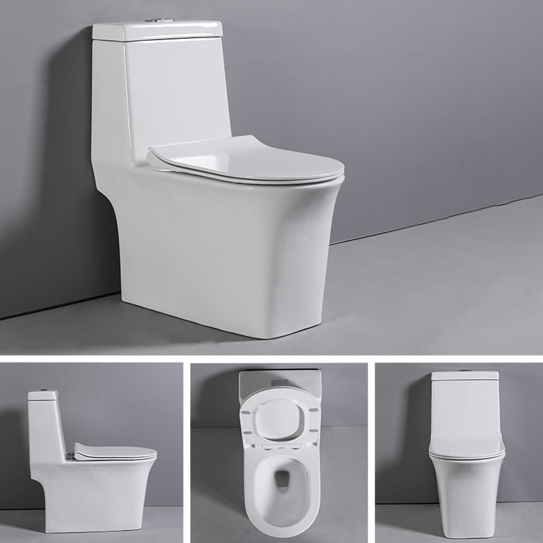 Contemporary One Piece Toilet Floor Mounted Toilet Bowl for Washroom