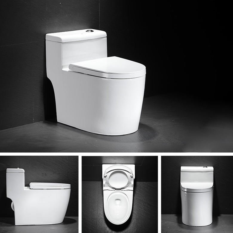 Contemporary One Piece Toilet Floor Mounted Toilet Bowl for Washroom