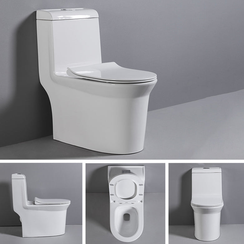 Contemporary One Piece Toilet Floor Mounted Toilet Bowl for Washroom