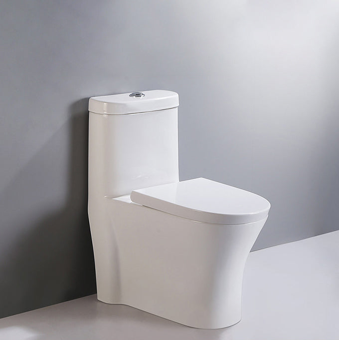 Siphon Jet Urine Toilet One-Piece Toilet Porcelain Floor Mounted Flush Toilet