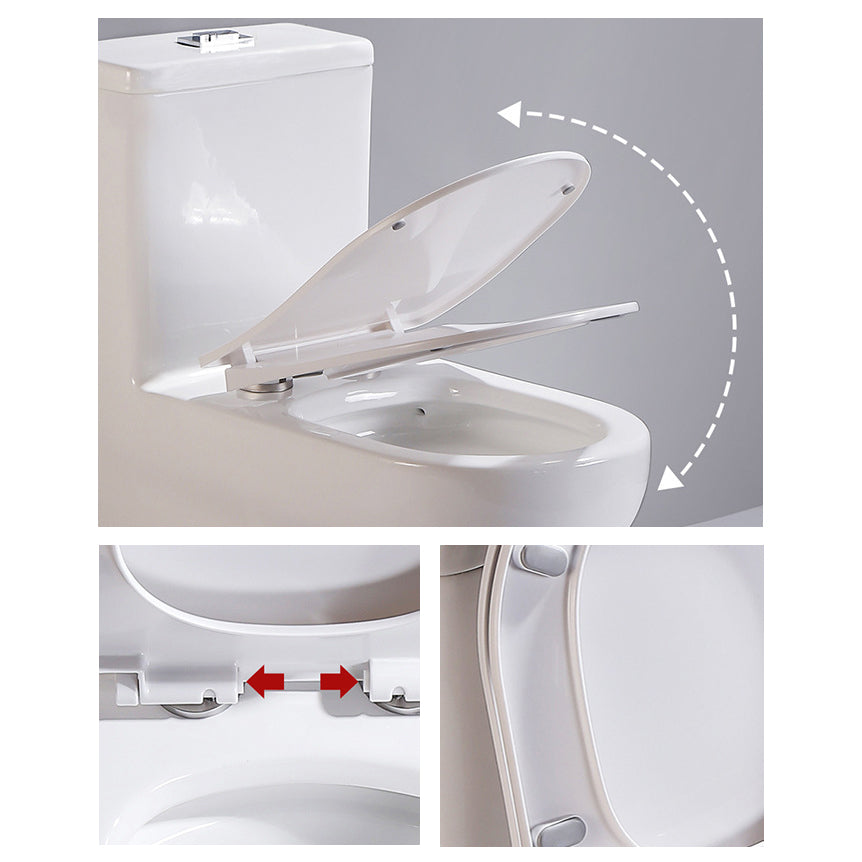 Siphon Jet Urine Toilet One-Piece Toilet Porcelain Floor Mounted Flush Toilet