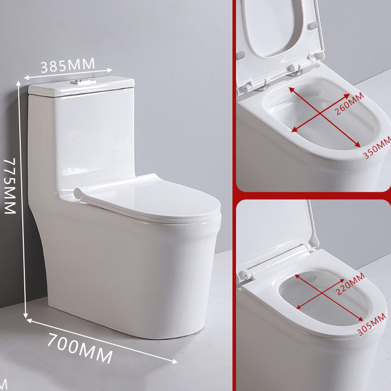 Siphon Jet Urine Toilet One-Piece Toilet Porcelain Floor Mounted Flush Toilet