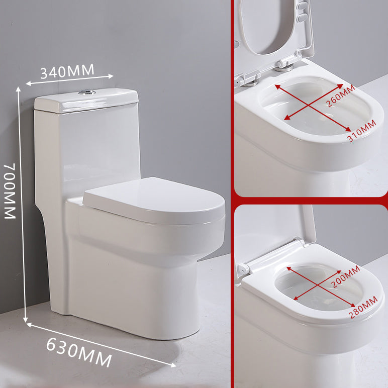 Siphon Jet Urine Toilet One-Piece Toilet Porcelain Floor Mounted Flush Toilet