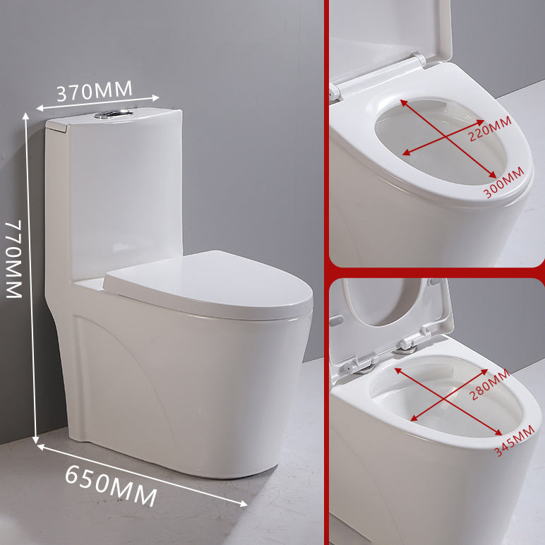 Siphon Jet Urine Toilet One-Piece Toilet Porcelain Floor Mounted Flush Toilet