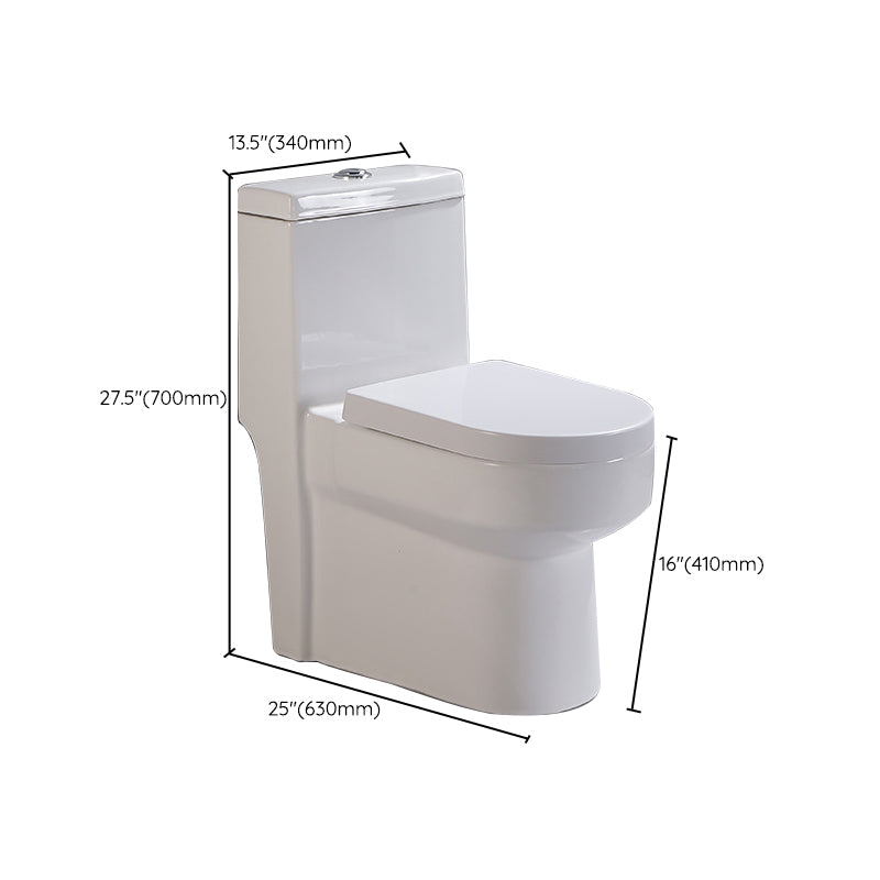Siphon Jet Urine Toilet One-Piece Toilet Porcelain Floor Mounted Flush Toilet