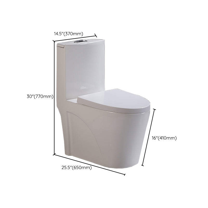 Siphon Jet Urine Toilet One-Piece Toilet Porcelain Floor Mounted Flush Toilet