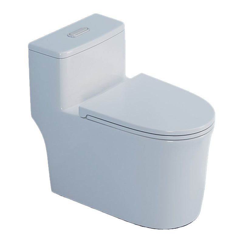 Contemporary Floor Mounted Toilet Bowl One-Piece Toilet for Washroom