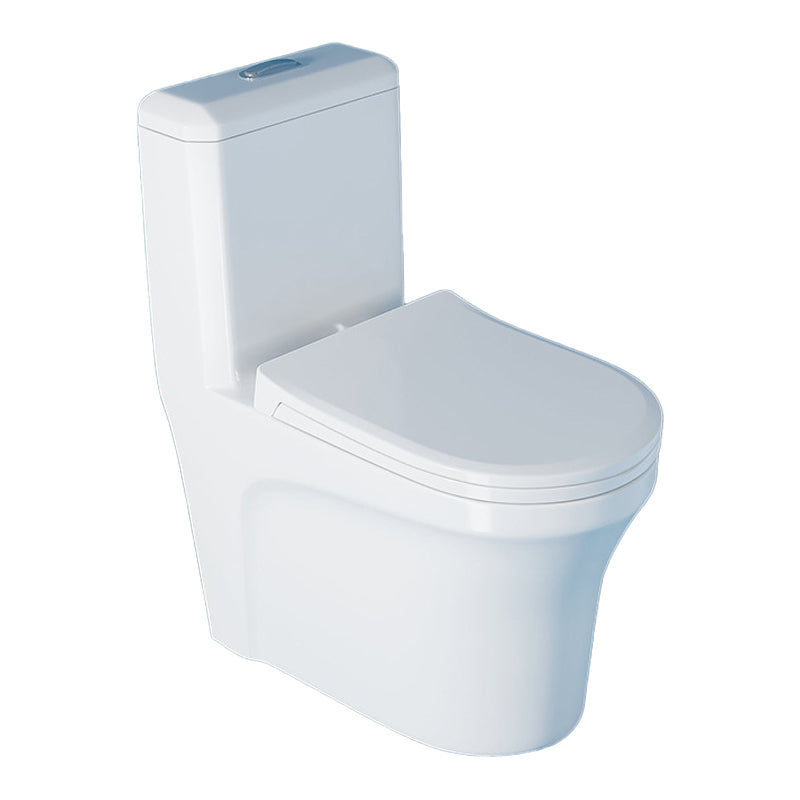 Contemporary Floor Mounted Toilet Bowl One-Piece Toilet for Washroom