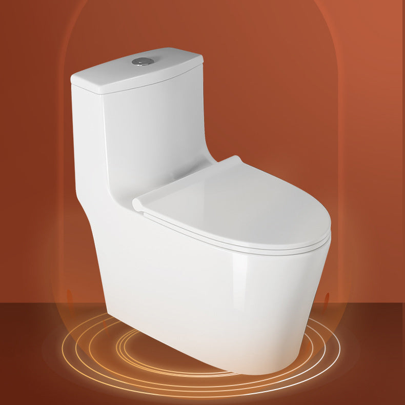 Contemporary Floor Mounted Toilet Bowl One-Piece Toilet for Washroom