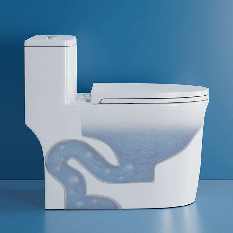 Contemporary Floor Mounted Toilet Bowl One-Piece Toilet for Washroom