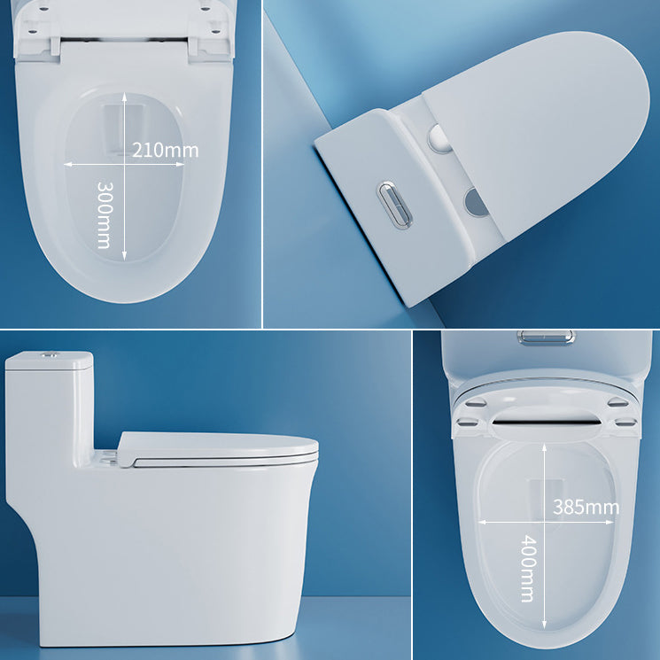 Contemporary Floor Mounted Toilet Bowl One-Piece Toilet for Washroom