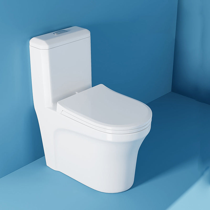 Contemporary Floor Mounted Toilet Bowl One-Piece Toilet for Washroom