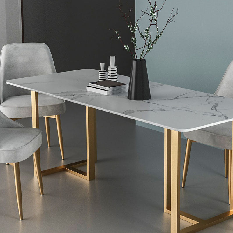 Modern Dining Set with Velvet Chairs 1/4/5/7 Pieces Dinette Set