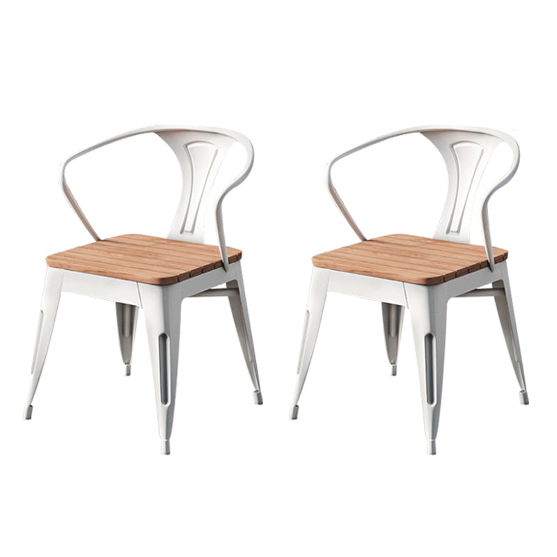 Modern Style Metal Dining Set 1/2/3/5/7 Pieces Reclaimed Wood Dining Table Set