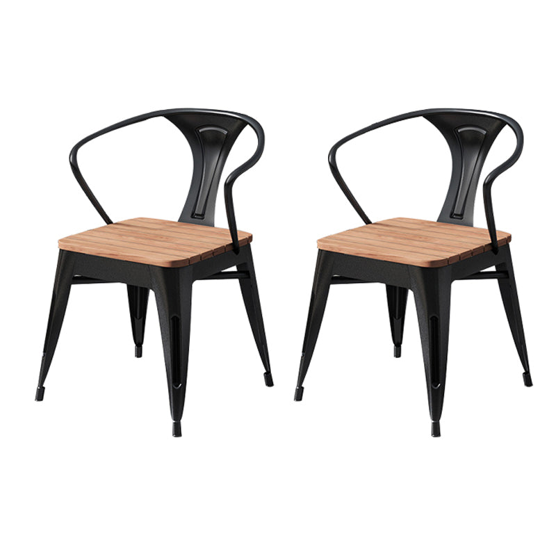 Modern Style Metal Dining Set 1/2/3/5/7 Pieces Reclaimed Wood Dining Table Set