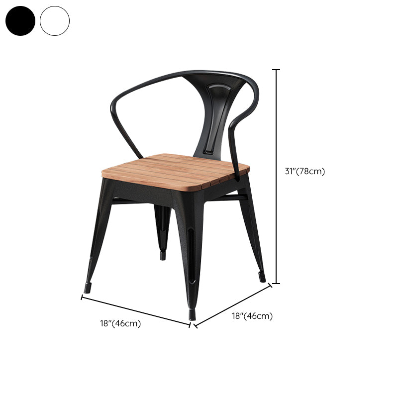 Modern Style Metal Dining Set 1/2/3/5/7 Pieces Reclaimed Wood Dining Table Set