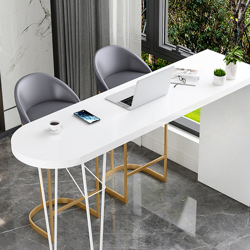 Contemporary Style Counter Stool Bar-height Bar Stool with Metal Base