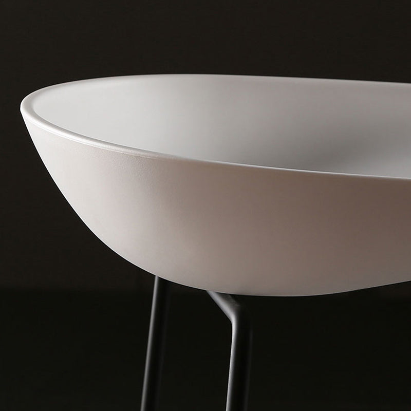 Armless Plastic Counter Height Bar Stool Indoor Modern Stool for Living Room