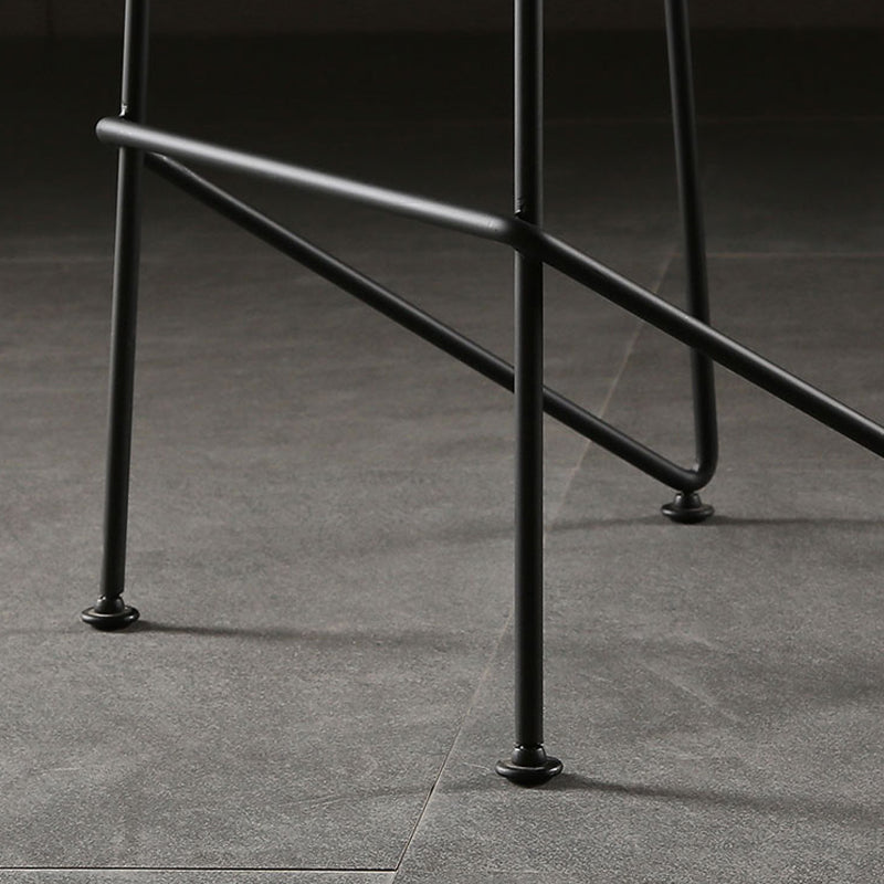 Armless Plastic Counter Height Bar Stool Indoor Modern Stool for Living Room