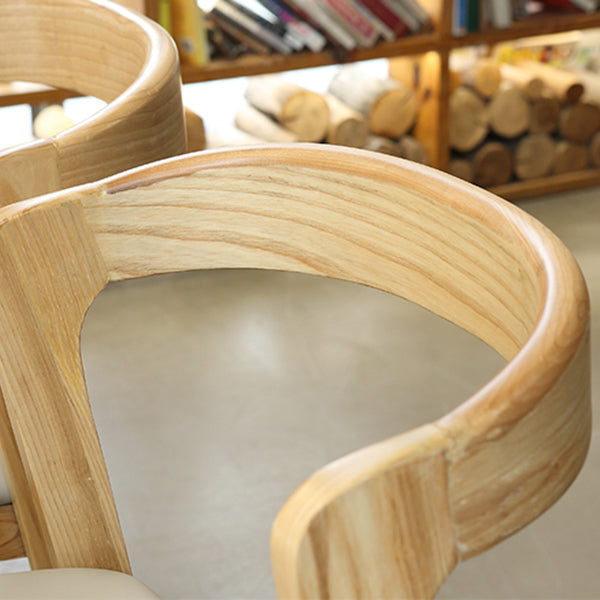 Scandinavian Bar Stool Ash Solid Wood Frame Bar Height Stool