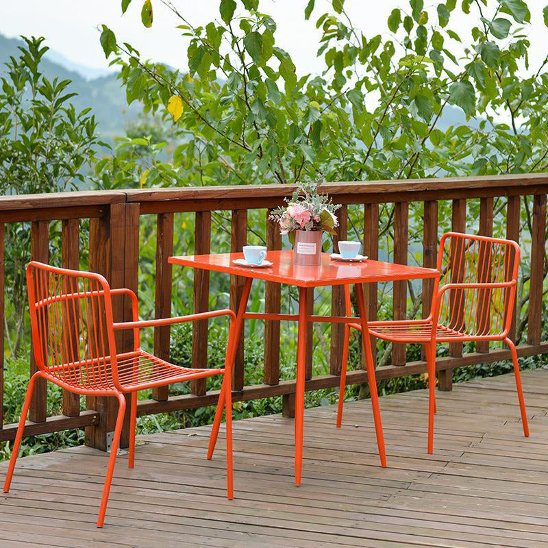 Modern 1/3/4/5 Pieces Bistro Set Metal Dining Bistro Set for Outdoor