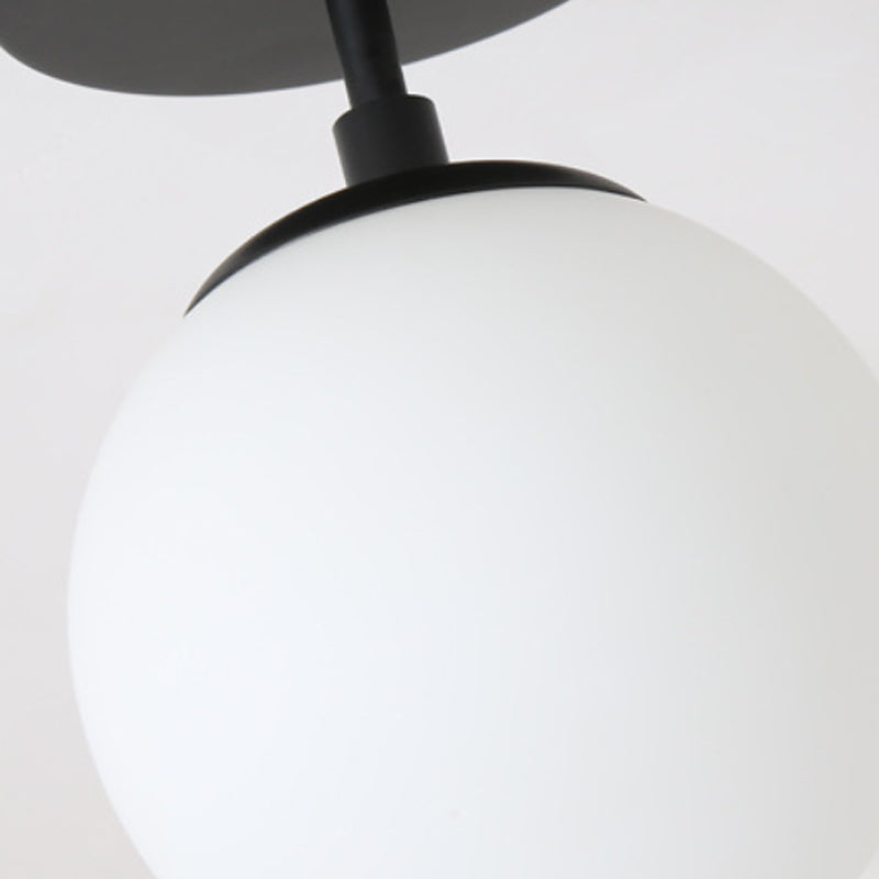 Modernism black Ceiling Light glass Flush Mount Lighting for Hallway