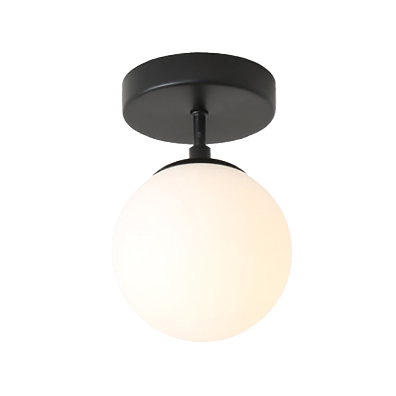 Modernism black Ceiling Light glass Flush Mount Lighting for Hallway