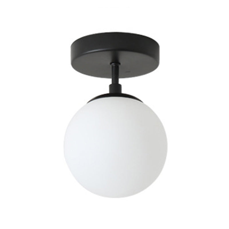 Modernism black Ceiling Light glass Flush Mount Lighting for Hallway