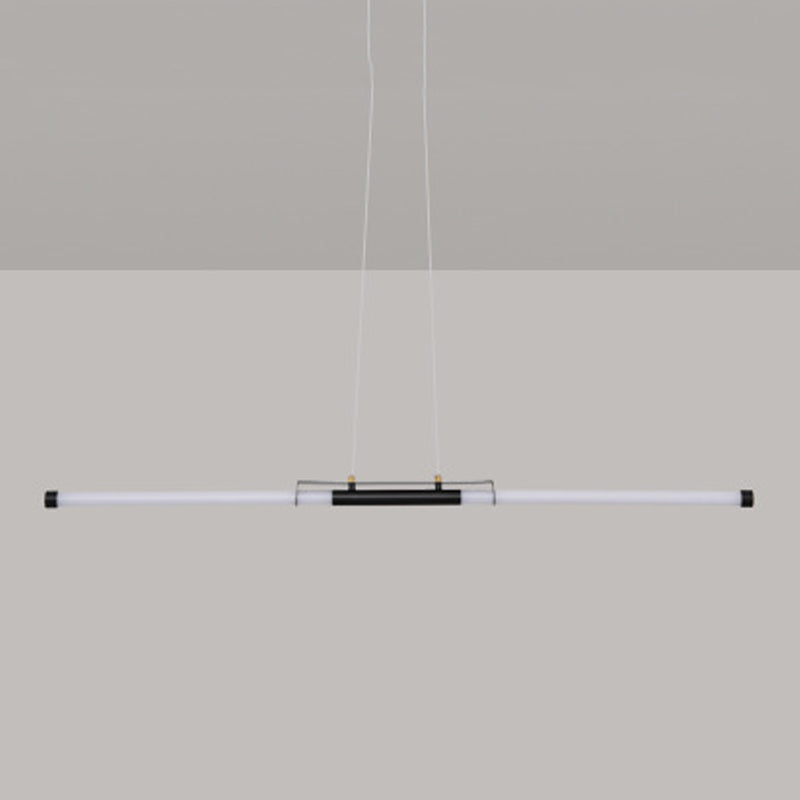 2-Light Linear Island Pendant Lighting Modern Metal Island Light Fixtures