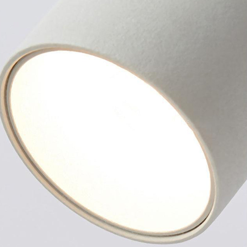 Single Modernism Style White/Black Wall Mounted Sconce Metallic Wall Light for Bedroom