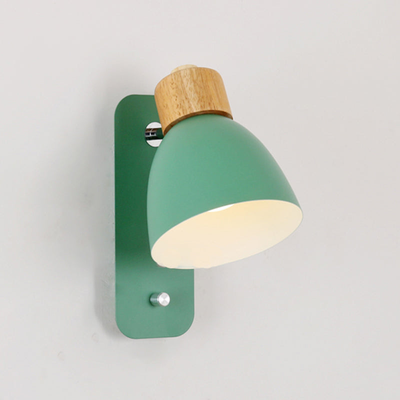 Nordic Style Metal Wall Light Colorful Adjustable Wall Lamp for Bedroom