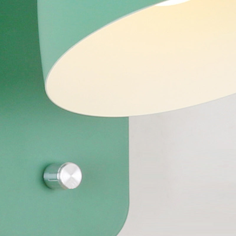 Nordic Style Metal Wall Light Colorful Adjustable Wall Lamp for Bedroom