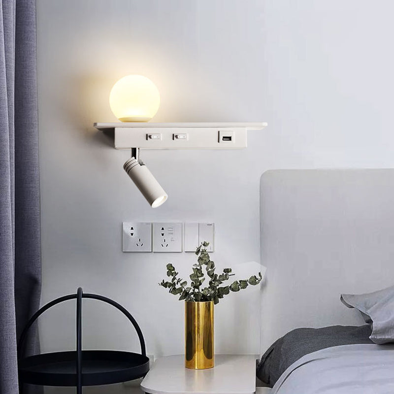 Acrylic Swing Arm Wall Sconce Contemporary 1 Light Wall Mount Light