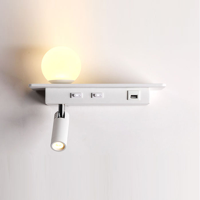 Acrylic Swing Arm Wall Sconce Contemporary 1 Light Wall Mount Light