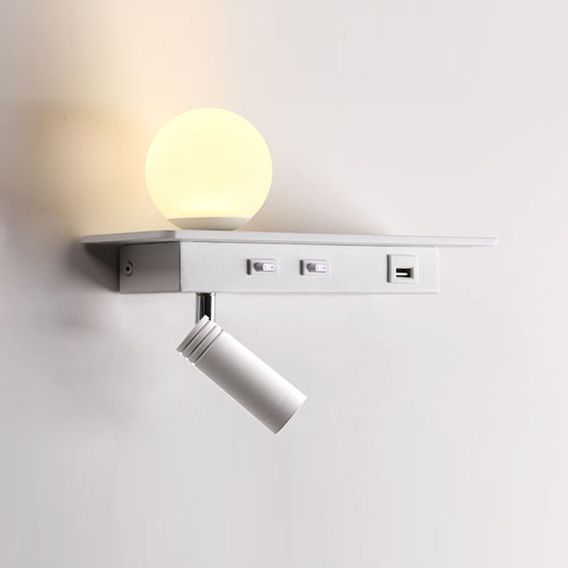 Acrylic Swing Arm Wall Sconce Contemporary 1 Light Wall Mount Light
