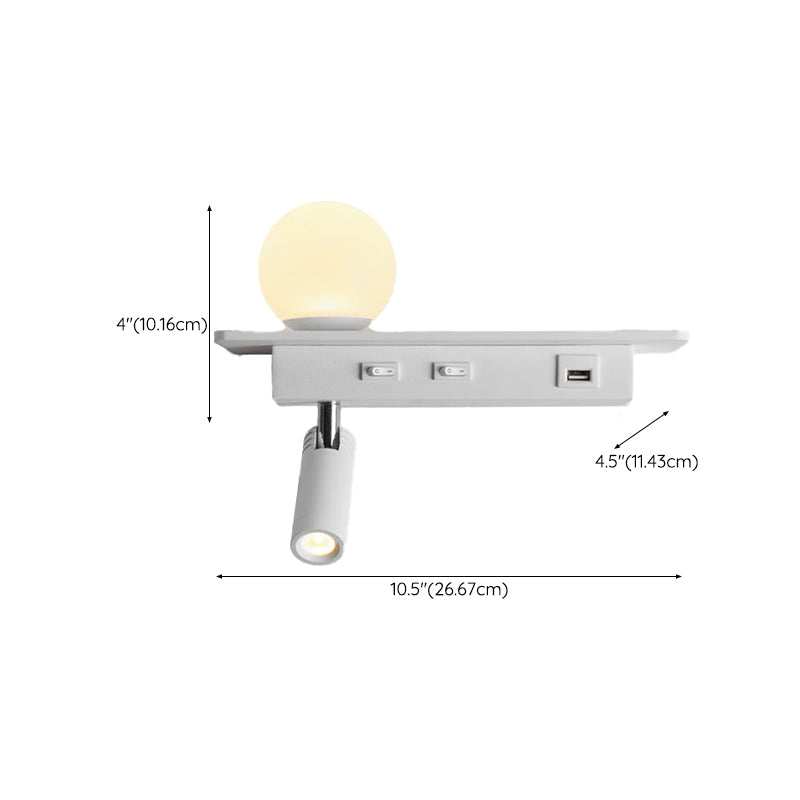 Acrylic Swing Arm Wall Sconce Contemporary 1 Light Wall Mount Light