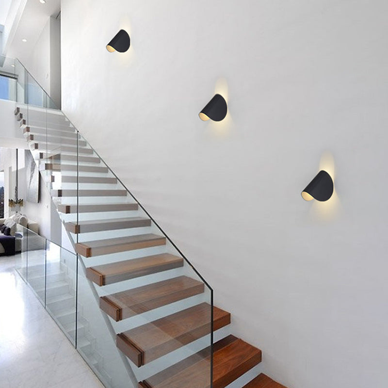 Geometric Wall Lighting Ideas Contemporary Metal 1 Light Wall Sconce Lights