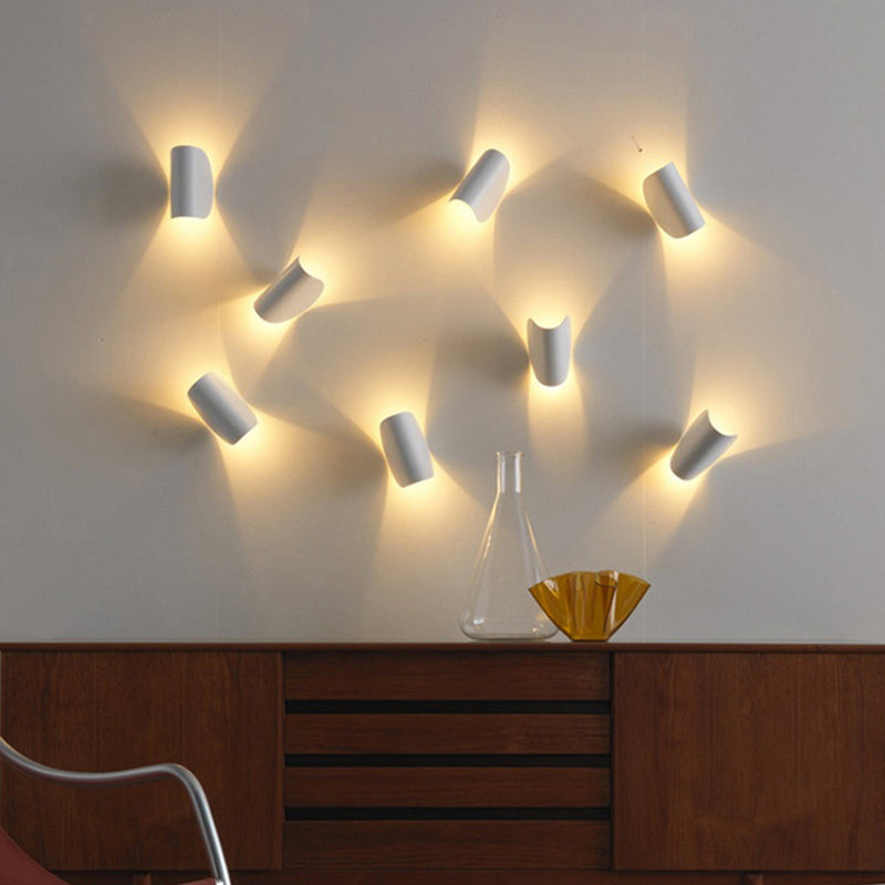 Geometric Wall Lighting Ideas Contemporary Metal 1 Light Wall Sconce Lights