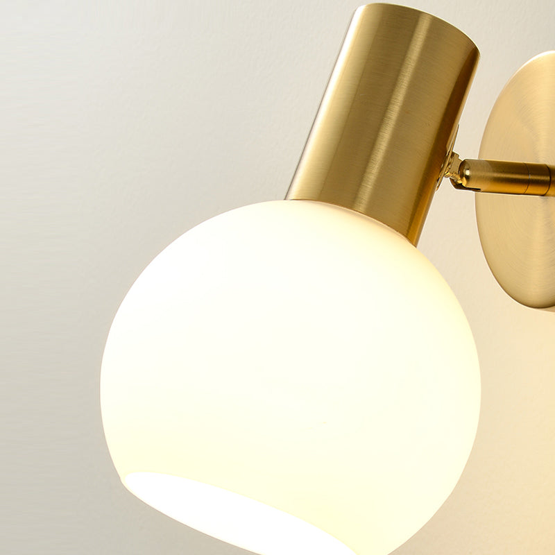 Modern Simple Iron Wall Light Ball Shape Rotatable Wall Lamp for Living Room