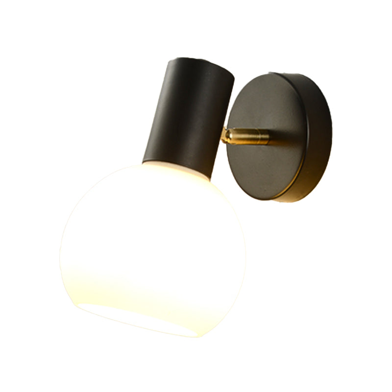 Modern Simple Iron Wall Light Ball Shape Rotatable Wall Lamp for Living Room