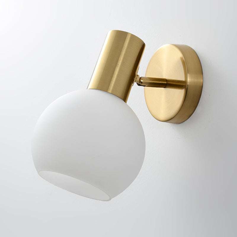 Modern Simple Iron Wall Light Ball Shape Rotatable Wall Lamp for Living Room
