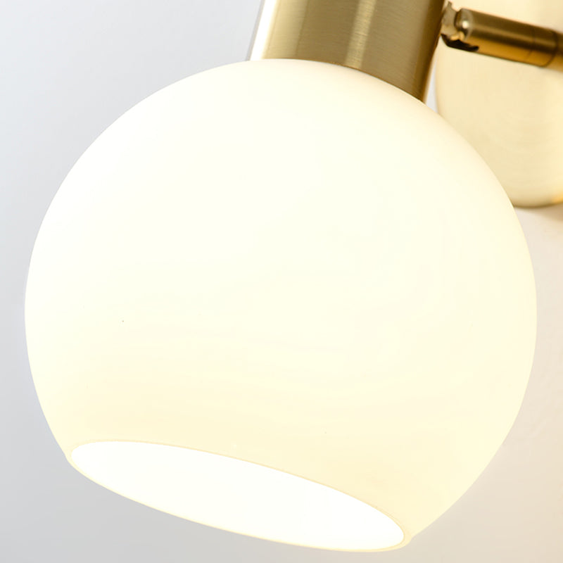 Modern Simple Iron Wall Light Ball Shape Rotatable Wall Lamp for Living Room